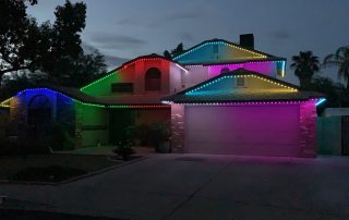 Multi-color trinlight display